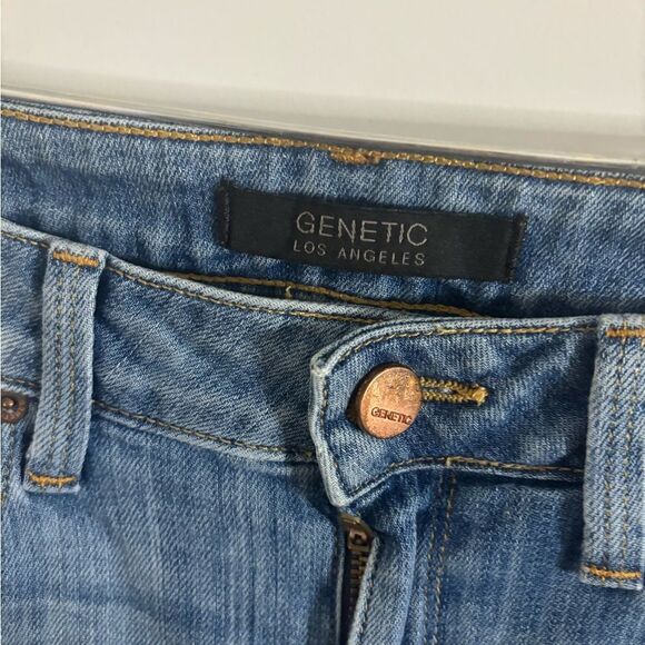 Genetic Denim Women's Light Blue Ripped Skinny Jeans size 29 EUC Y2K - Picture 2 of 4
